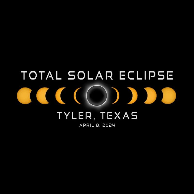 Tyler Texas Solar Eclipse 2024 8 avril Souvenir