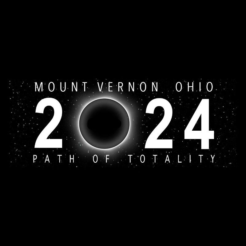 Eclipse de Soleil Mount Vernon Ohio 8 avril 2024
