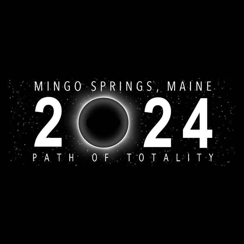 Eclipse de Soleil Mingo Springs Maine 8 avril 2024