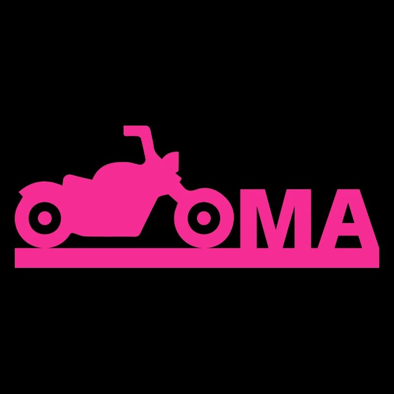 Oma Großmutter Motorrad Chopper Geschenk