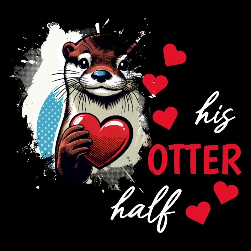 Otter half liebe geschenk