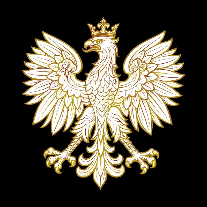 Poland Polska Eagle Flag Flag Golden Gift