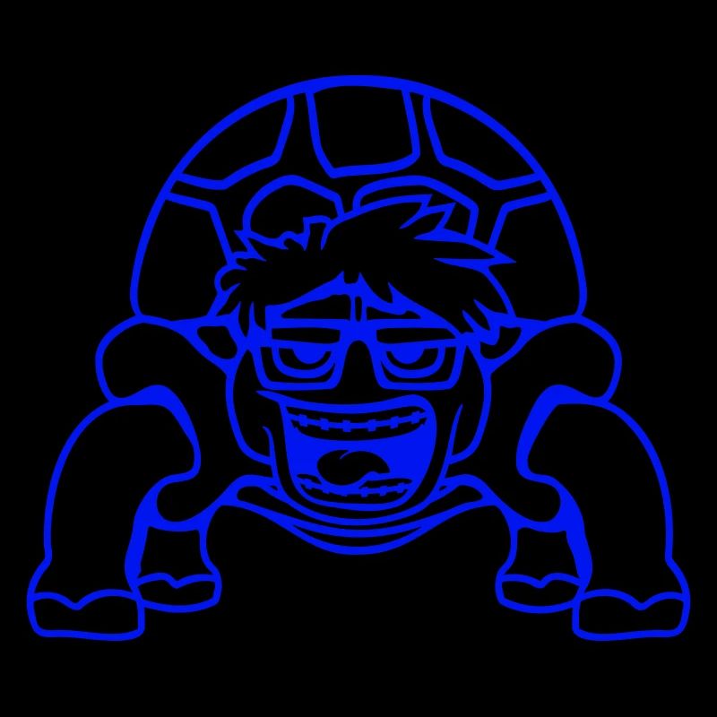 Turtle Nerd Horn-Rimmed Glasses Geek Smart Laughs Cool
