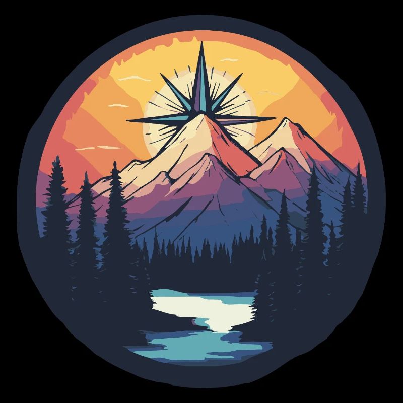 Mountains Compass