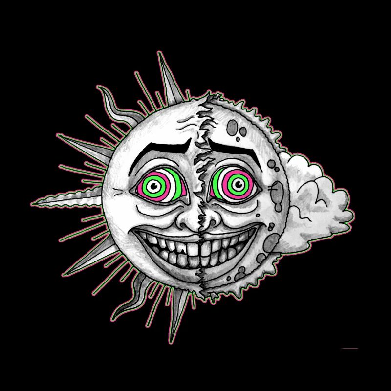 psychedelic psychedelic Goa Acid Sun Moon