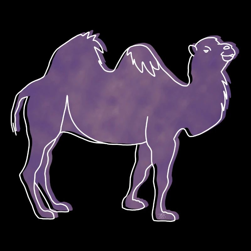 « Camel », Boho Line Art Design, série « Desert »