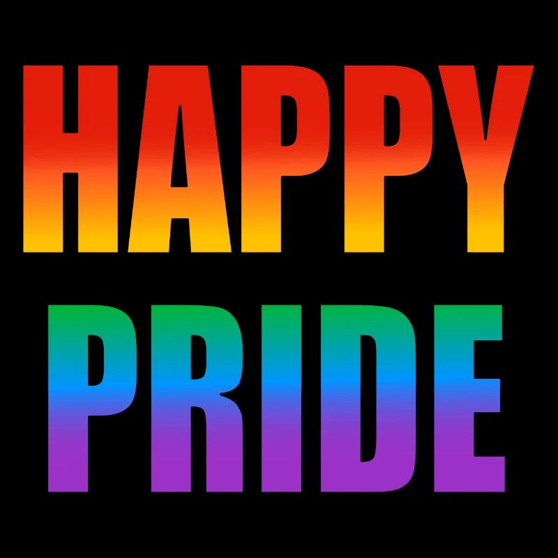 Happy Pride Regenbogen-Text