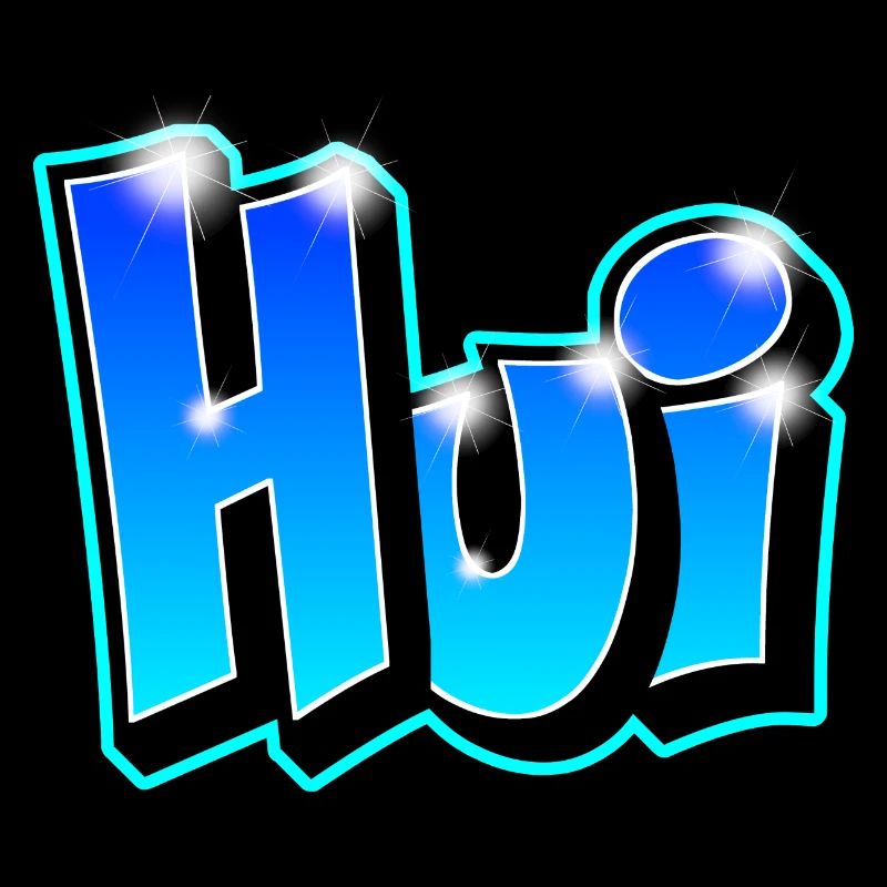 Graffiti "Hui" printable on any medium!