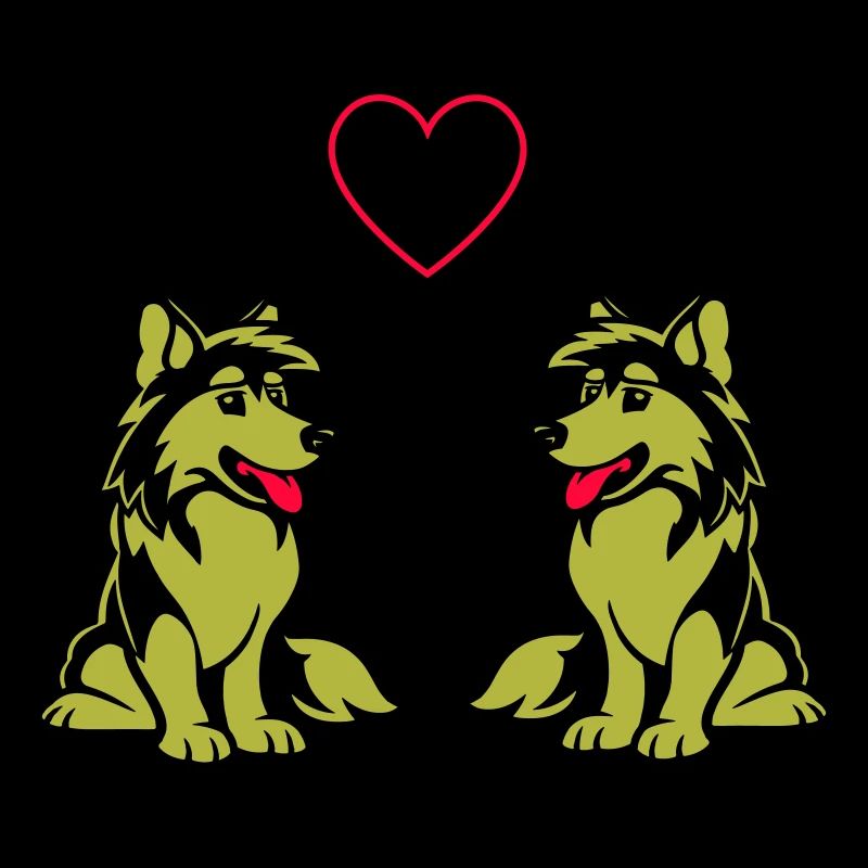 Chien Bande dessinée Amour de chien
