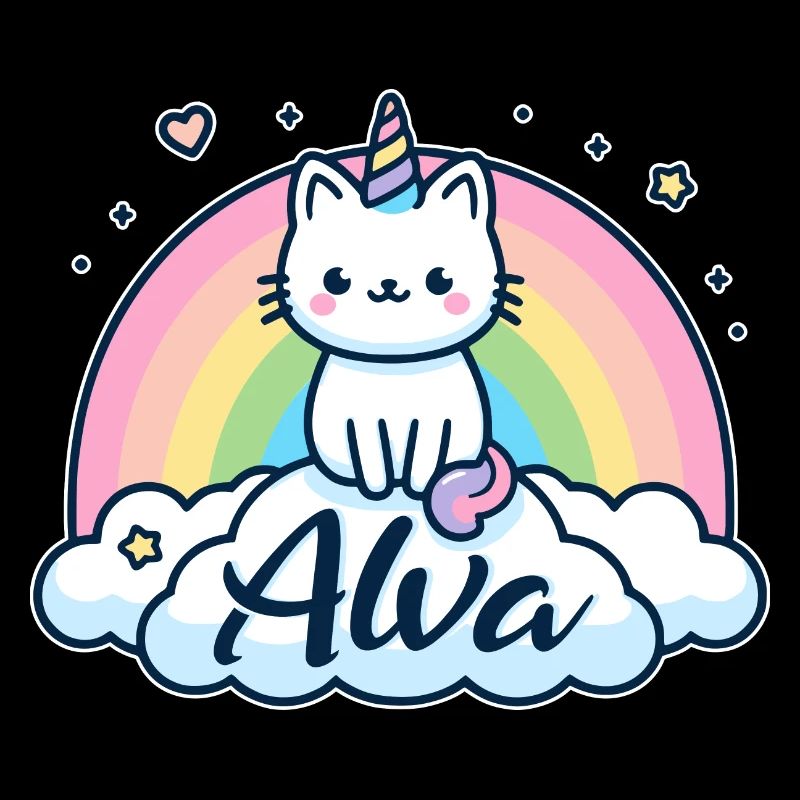 Alva Surname First name Unicorn Cat