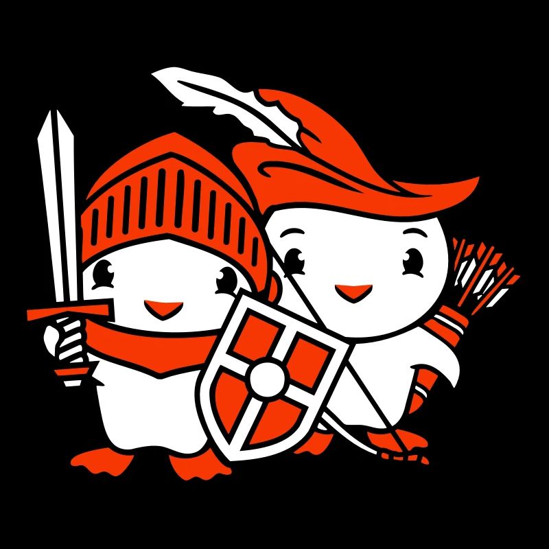 2 Ducks Knight Archer Épée Bouclier Combattant