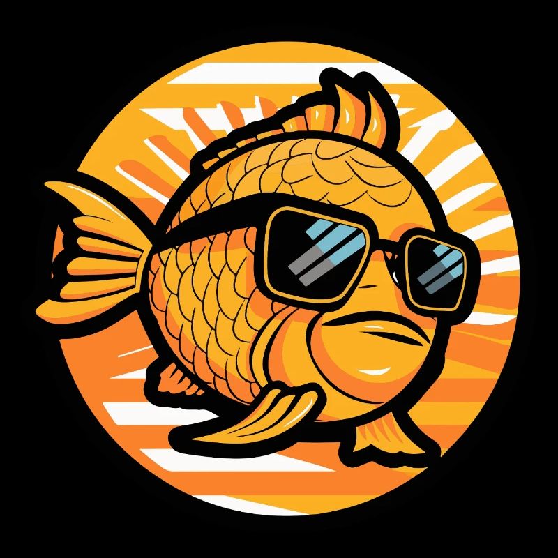 Poisson rouge Bande dessinée Cool