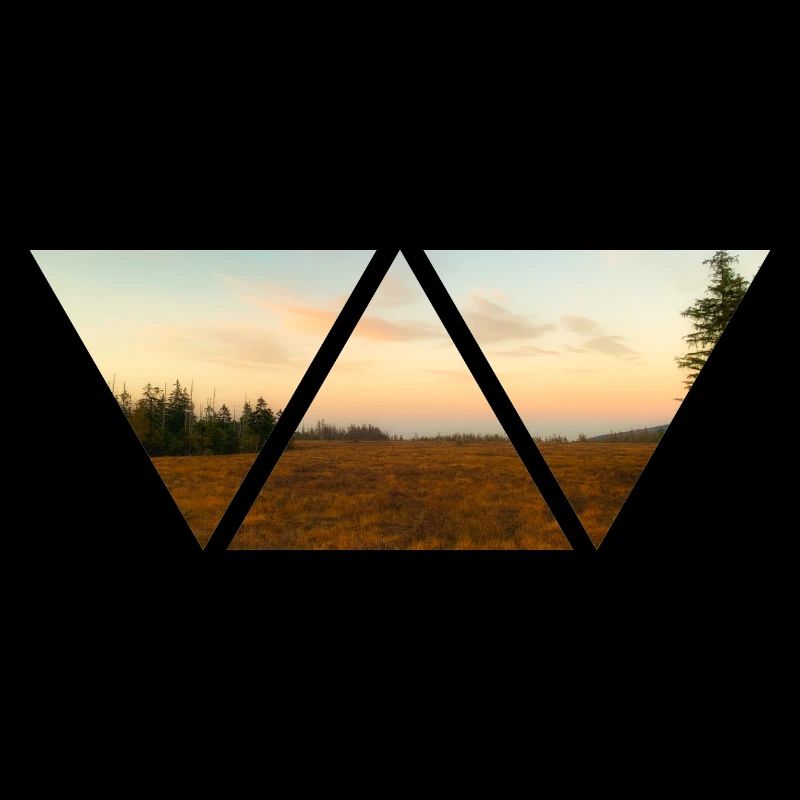 Forest Sky Triangle Sunset Gift Nature