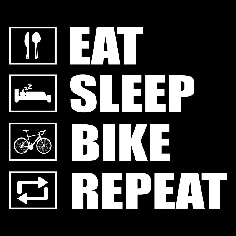 Vélo manger vélo de sommeil répéter dire
