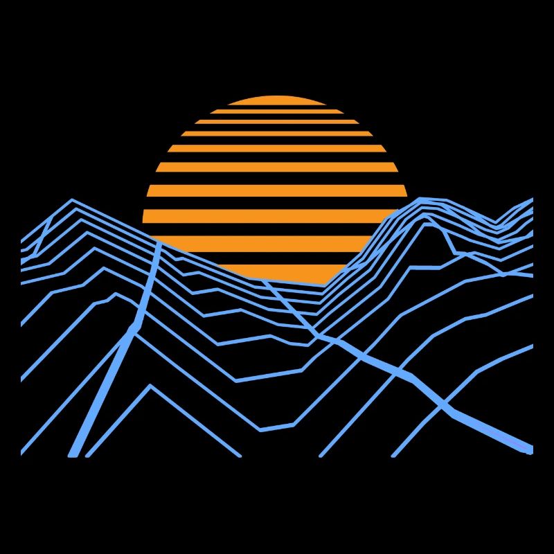 Retrowave Synthwave 80s Design