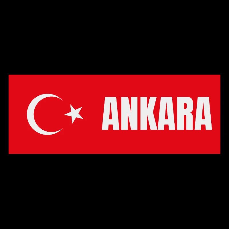 Ville d’Ankara en drapeau turc