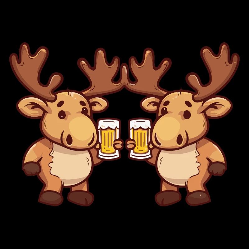 Moose Comic Bière Drôle Alcool