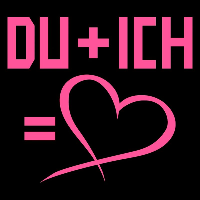 Du plus Ich gleich Herz Liebe Romantisch