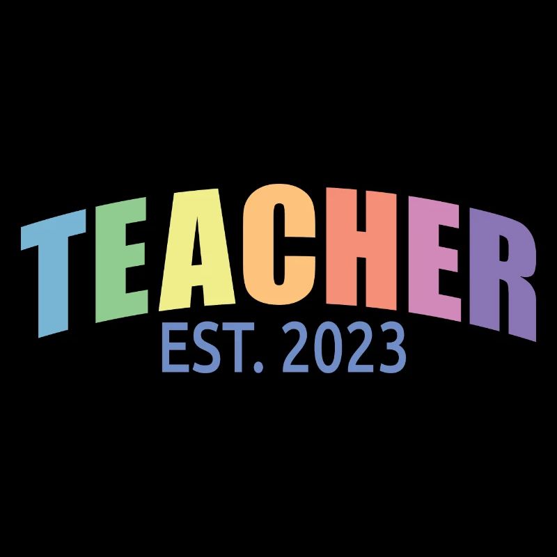 Enseignant Est. 2023 Diplôme d’enseignant Cadeau d’enseignant