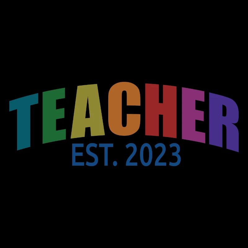 Enseignant Est. 2023 Diplôme d’enseignant Cadeau d’enseignant