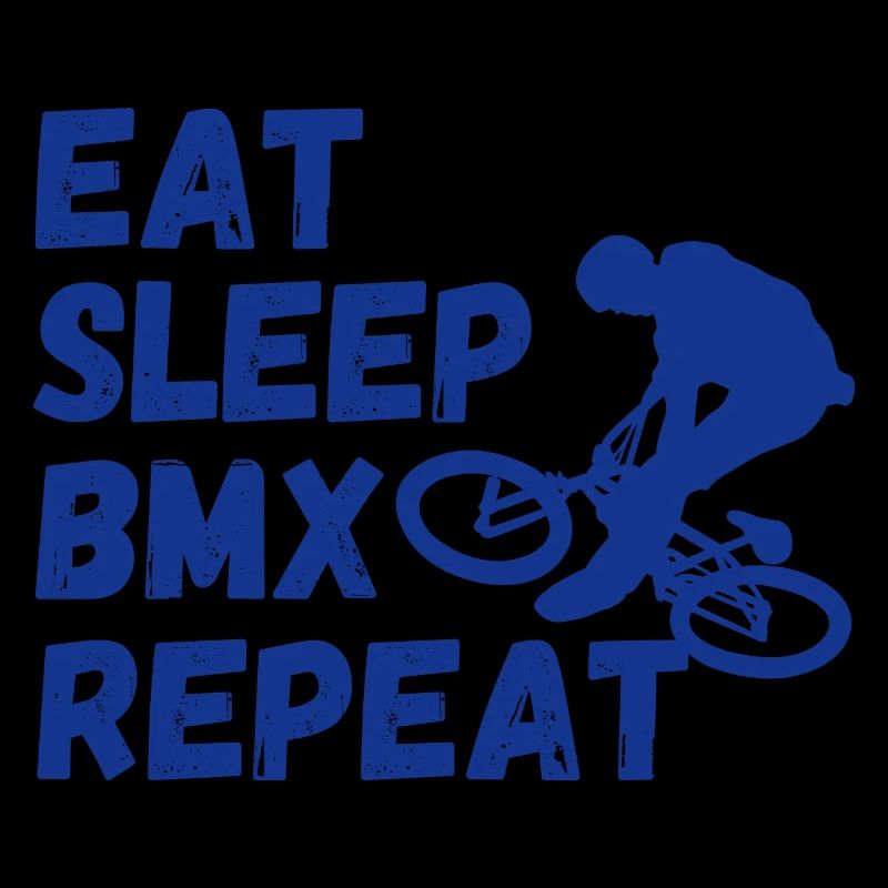 manger dormir bmx répéter - humour vélo