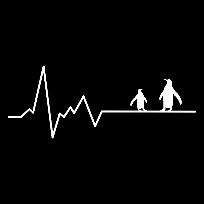 Herzschlag Pinguin Pinguine Tier
