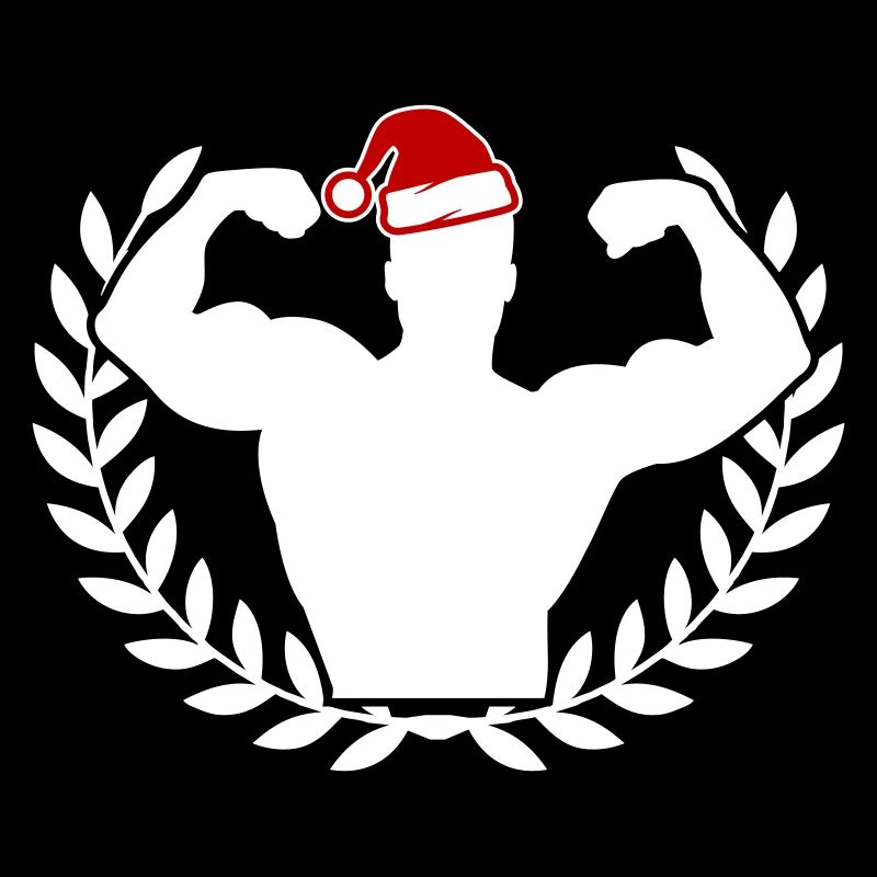 Christmas Bodybuilding Workout Santa