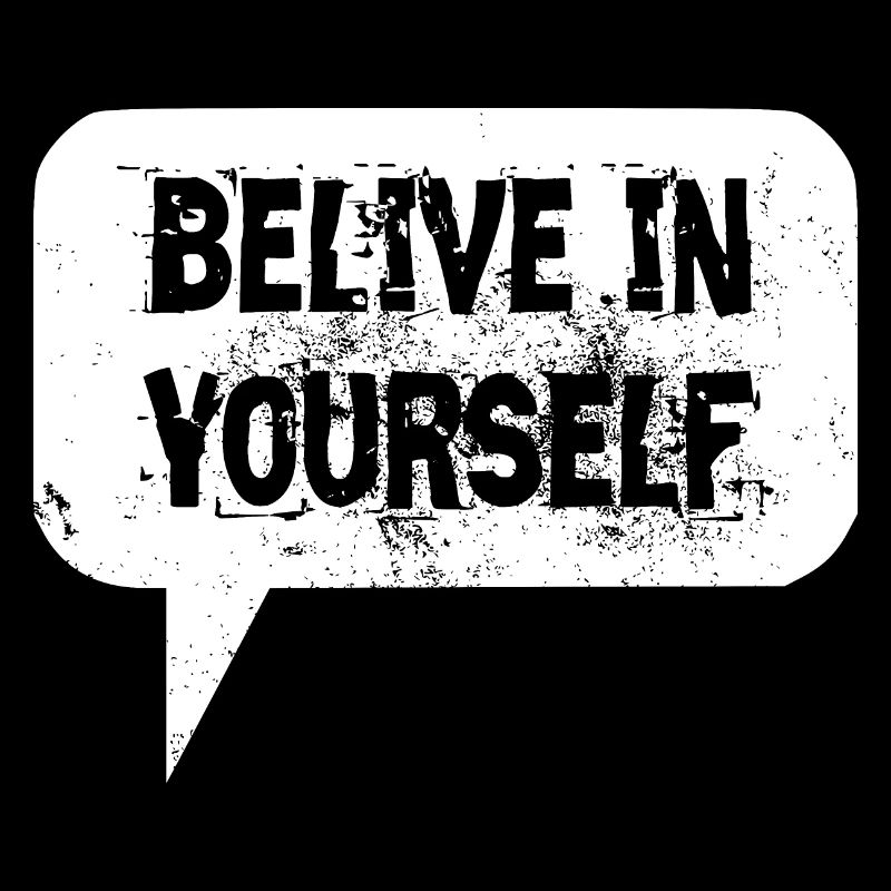 Citation Croyez en vous blanc