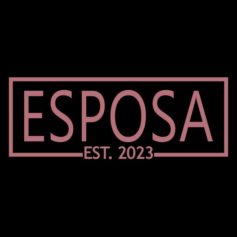 Esposa Est. 2023 Ehefrau wird Braut Paar Hochzeit