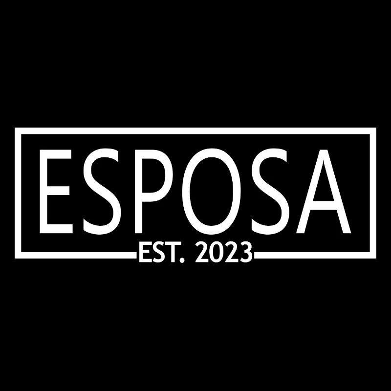 Esposa Est. 2023 Ehefrau wird Braut Paar Hochzeit