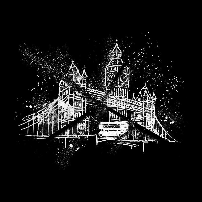 Londres Angleterre Royaume-Uni City Skyline Grunge Splash