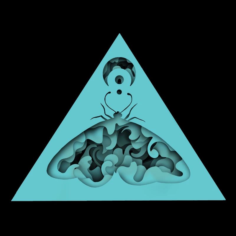 Infinity Moth - Boho Moths 3D Papercut Design