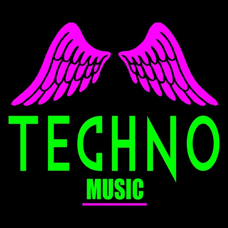 Engelsflügel der Techno-Musik