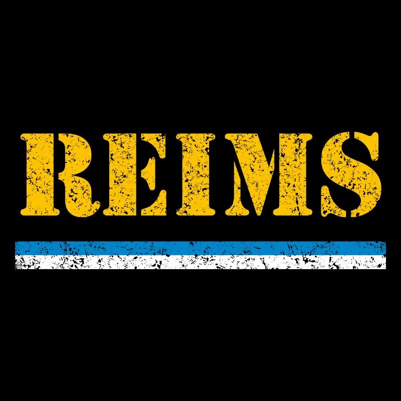 Reims / Lettrage & Drapeau - VINTAGE