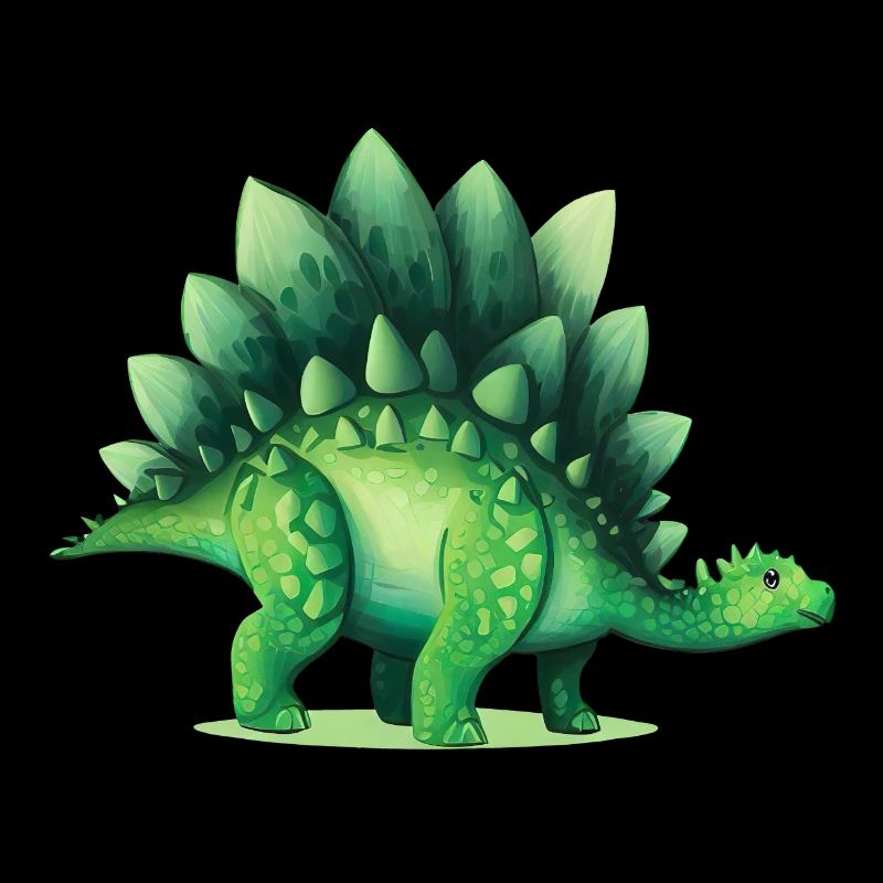 Dinosaur Stegosaurus Green Lizard Gift