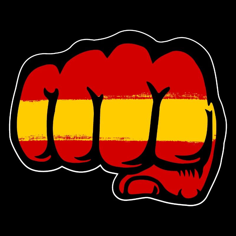Spanien Flagge Hand Faust