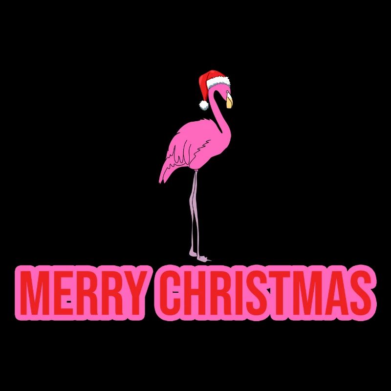 Flamant rose Joyeux Noël