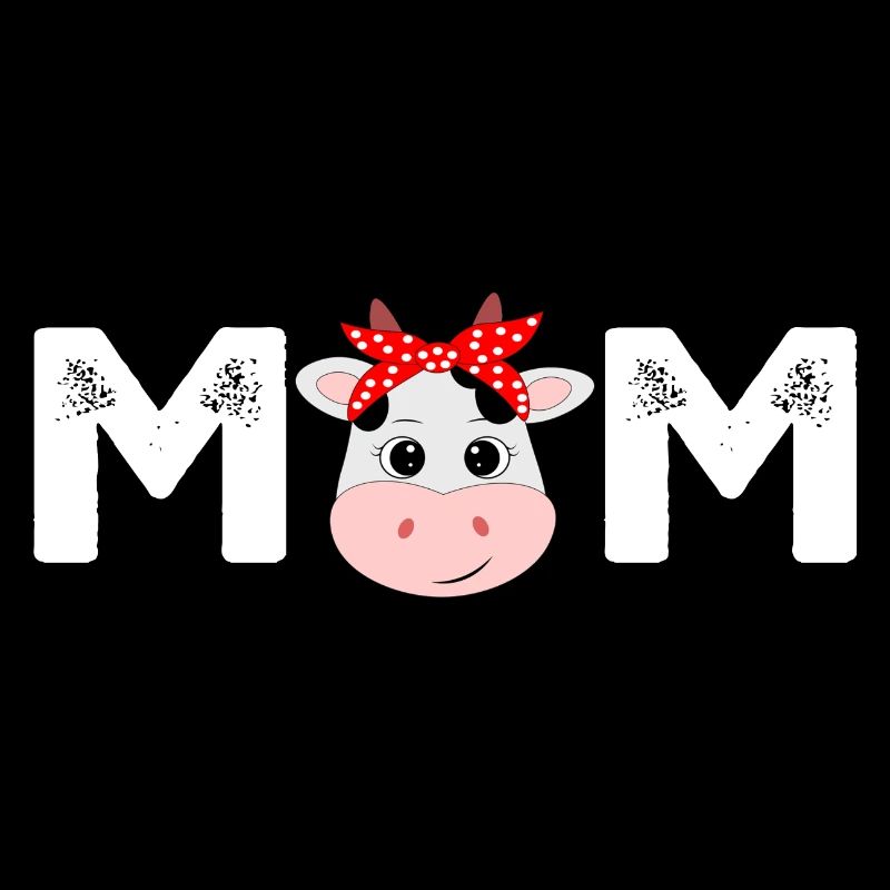 Mutter des Geburtstags Mutter Mädchen Kuh Bauernhof Kuh Mama