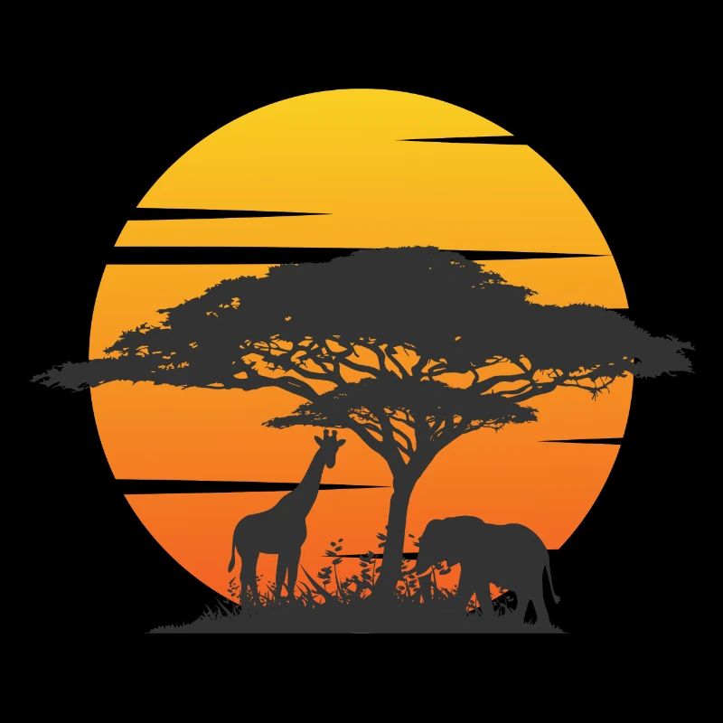 Savanne Kreisende Elefantensafari