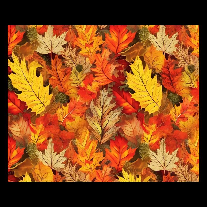 autumn leaves allover pattern
