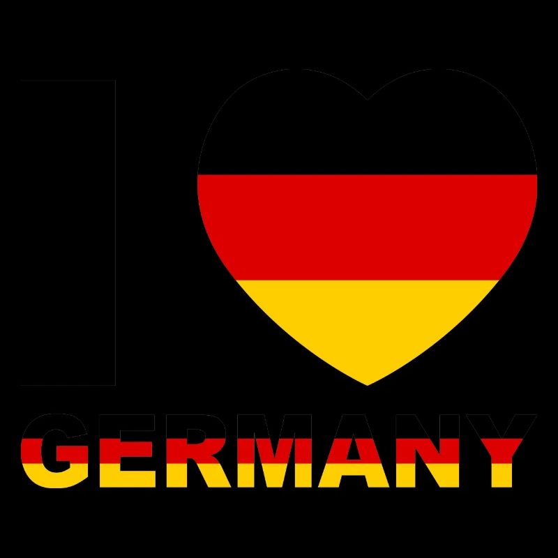 I Love Germany Minimal Design