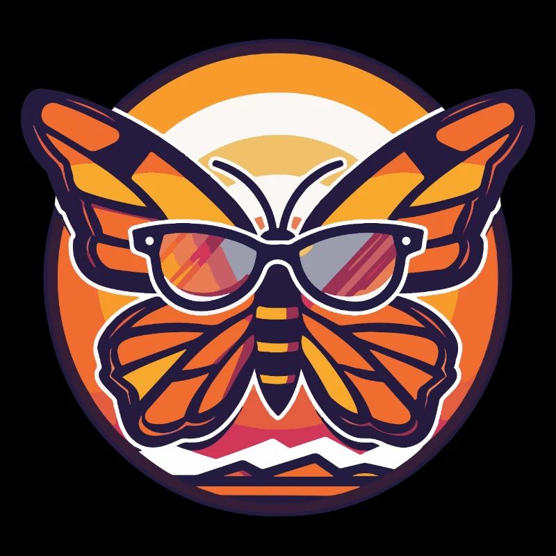 Papillon Bande dessinée cool