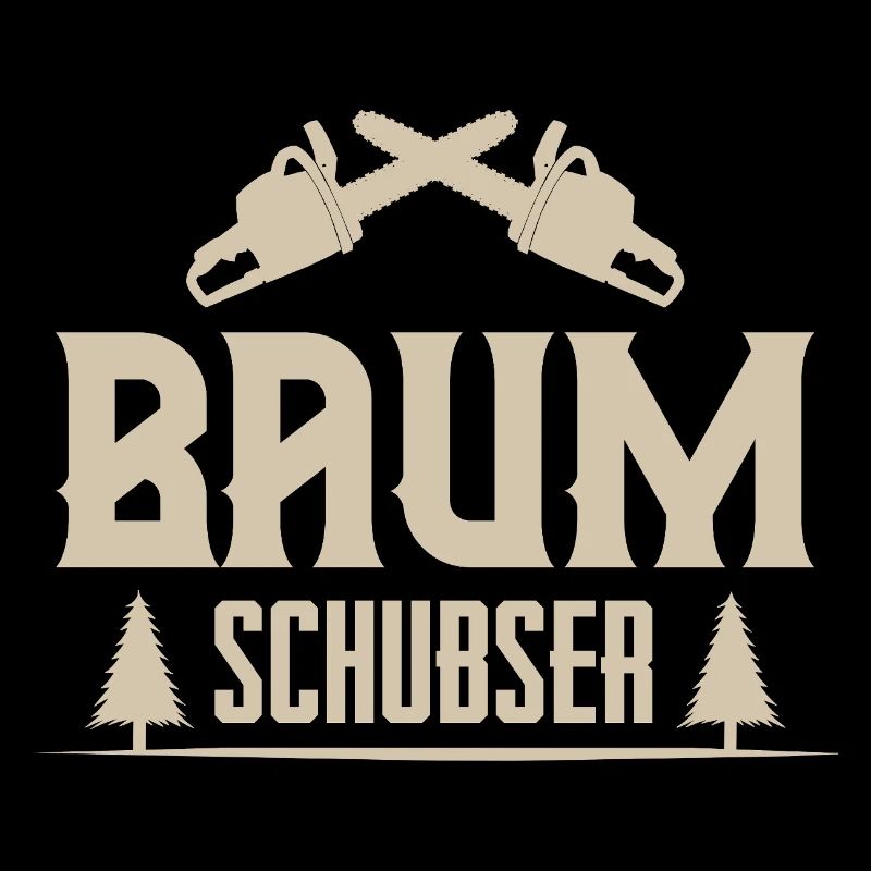 Holzfäller Baum Schubser