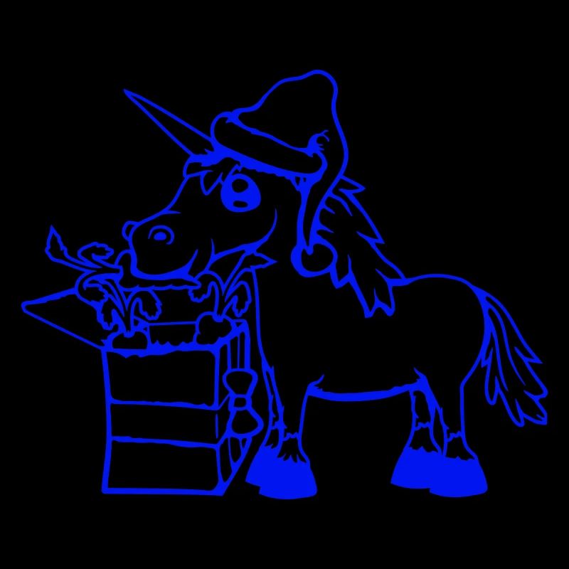 Einhorn Weihnachten Weihnachtsmann Geschenke Mütze