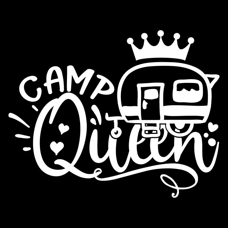 CAMP QUEEN Wohnwagen Camper Camping Geschenkidee