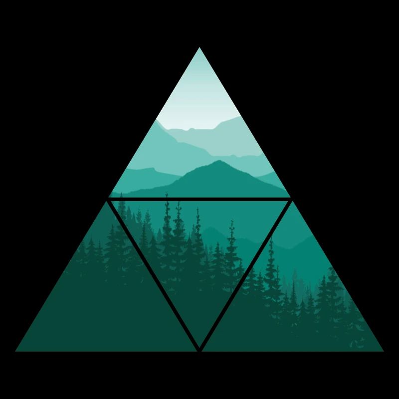 Forest Geometry Triangle Nature