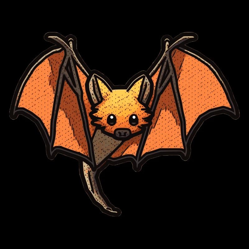 Flying fox or flying fox with wings
