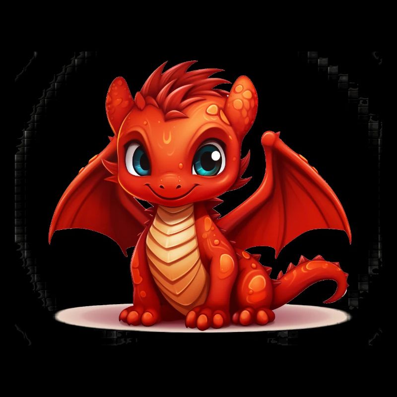 Kleiner roter Drache