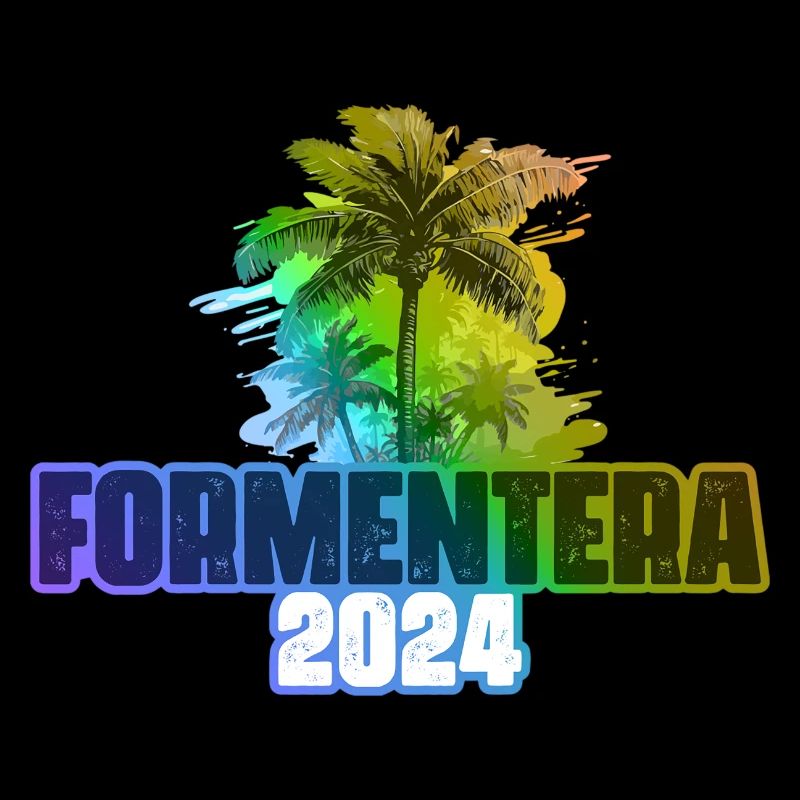 Formentera 2024 Vacances Palmiers Coloré