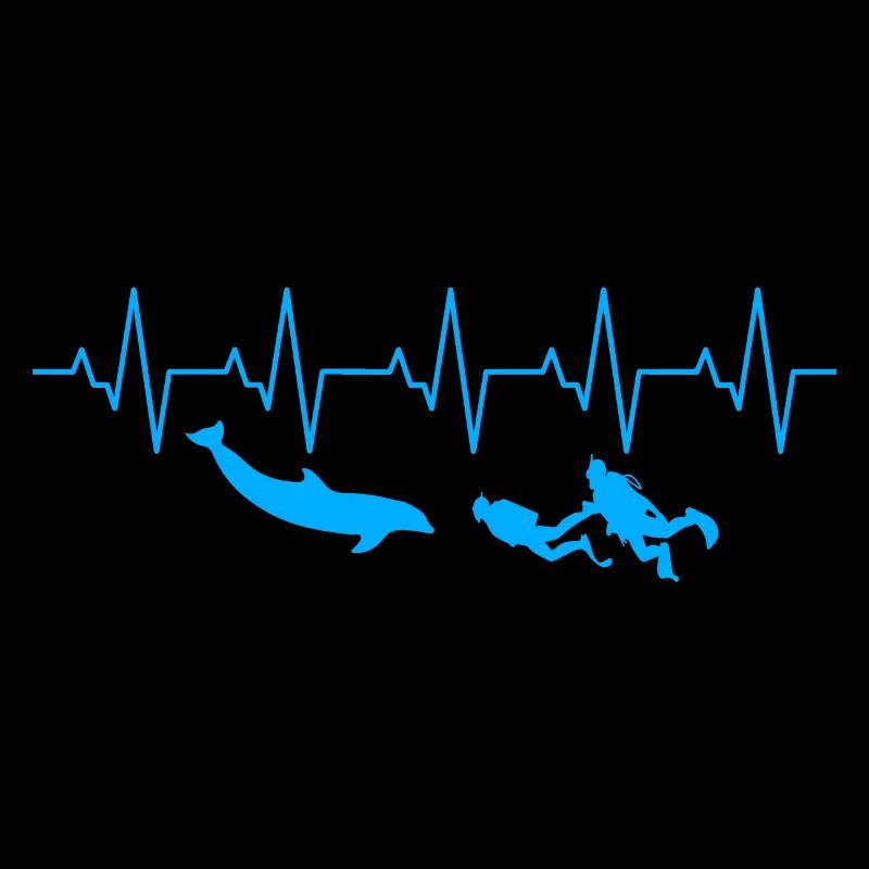 Diver Dolphin Heartbeat Pulse